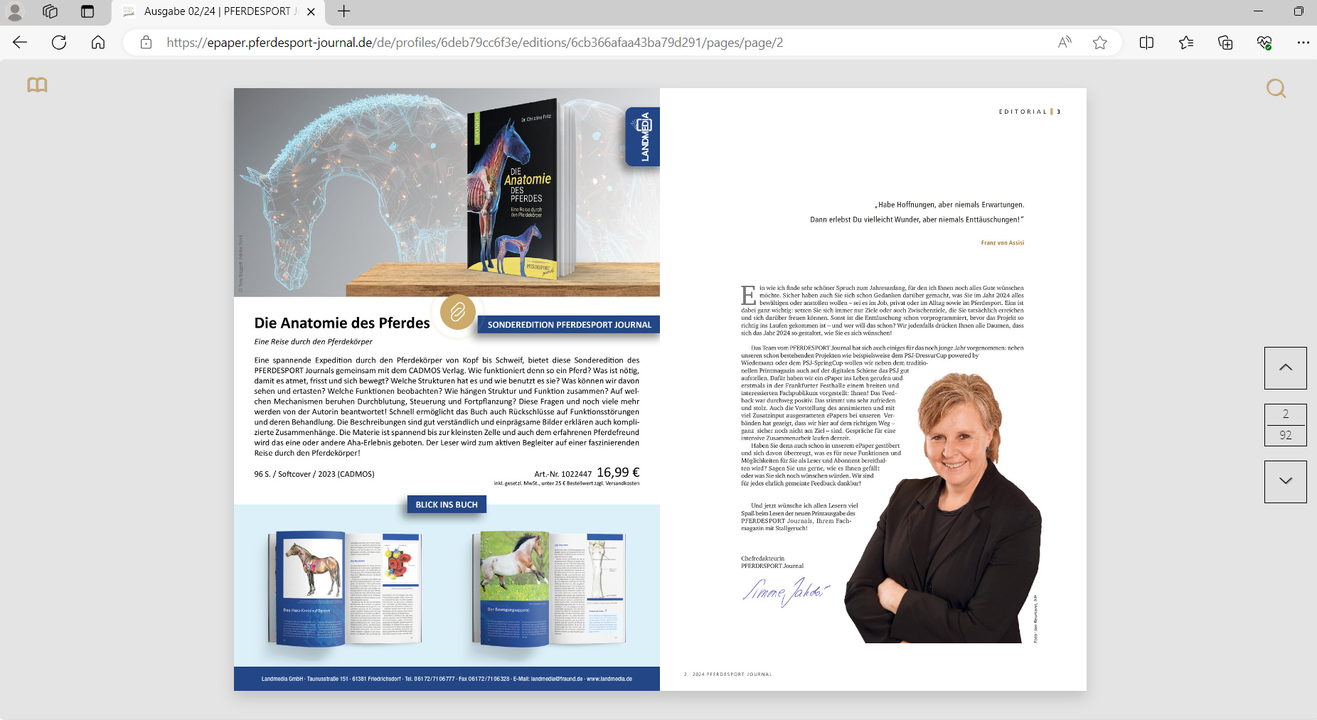Sie haben im PFERDESPORT Journal ein interessantes Produkt entdeckt? Über die Anzeige oder den enthaltenen Button gelangen Sie direkt zum Shop.